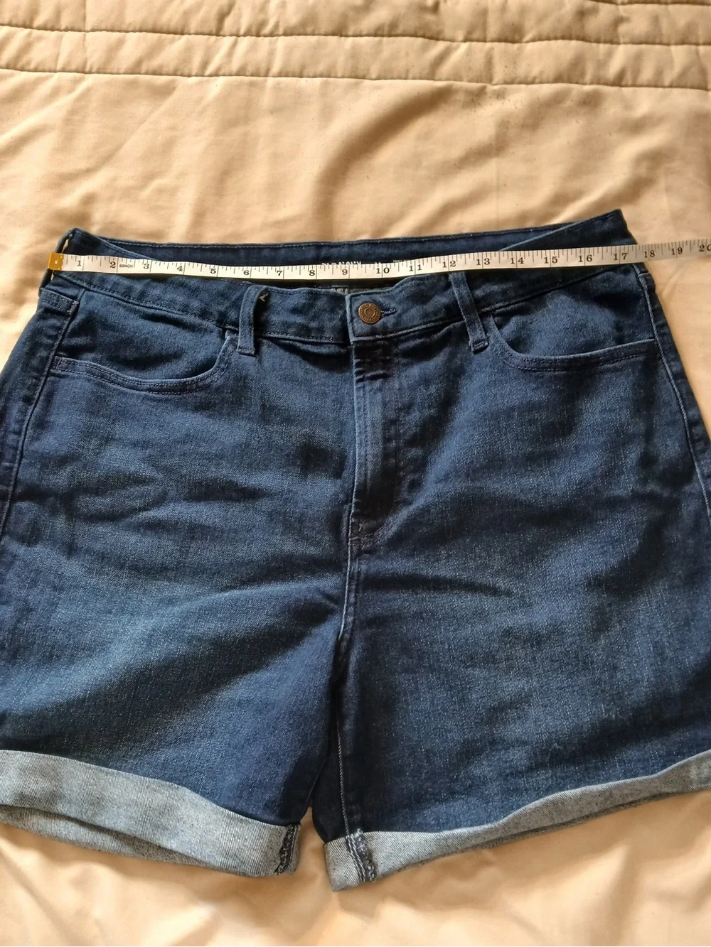 Dark Wash Denim Shorts for Women